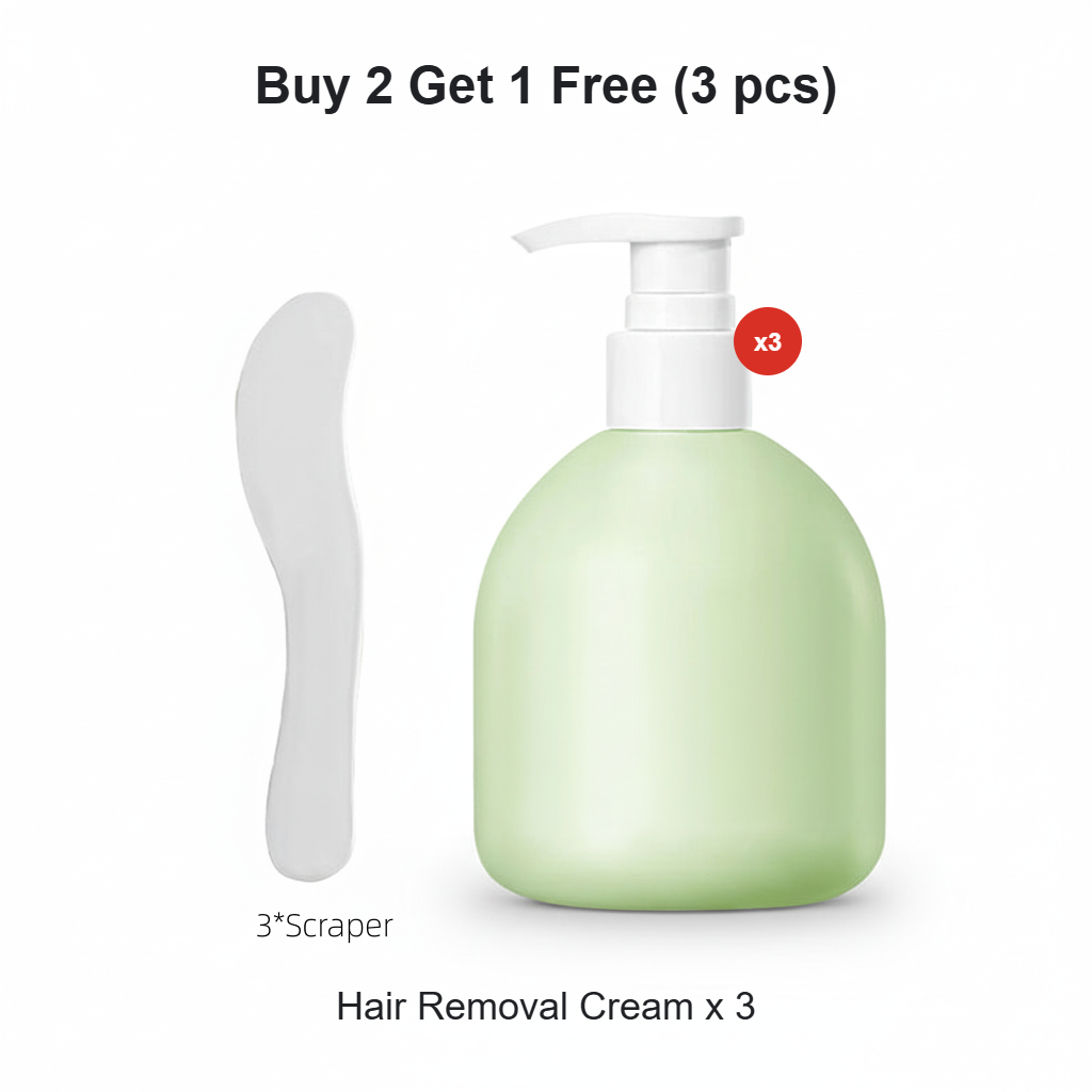 ⏳Hudros ® Limited-time 50% off⏰💥Large-size hair removal cream Gentle and non-irritating hair removal cream set (hair removal cream + razor)🎁