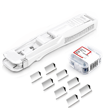 📎 SVOZK® Portable Binder Clip Stapler Set | 📝 Keep Papers Secure Without Staples | 2 Dispensers + 100 Mini Binder Clips