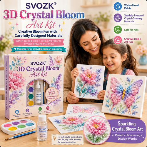 🔥 Save 50% by Ordering Today丨🌸 SVOZK® 3D Crystal Bloom Art Kit – Turn Flat Paintings Into Sparkling 3D Art 🎨