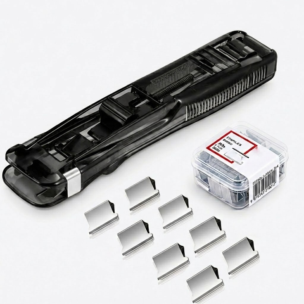 📎 SVOZK® Portable Binder Clip Stapler Set | 📝 Keep Papers Secure Without Staples | 2 Dispensers + 100 Mini Binder Clips