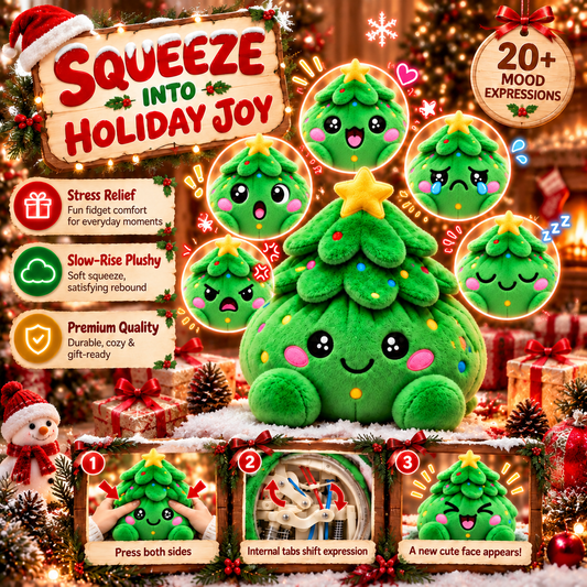 🎄 Christmas Special — Save 50%! | Toaimer® Fun Face-Changing Slow-Rebound Toy — 24 expressions; change them with a gentle squeeze! ✨