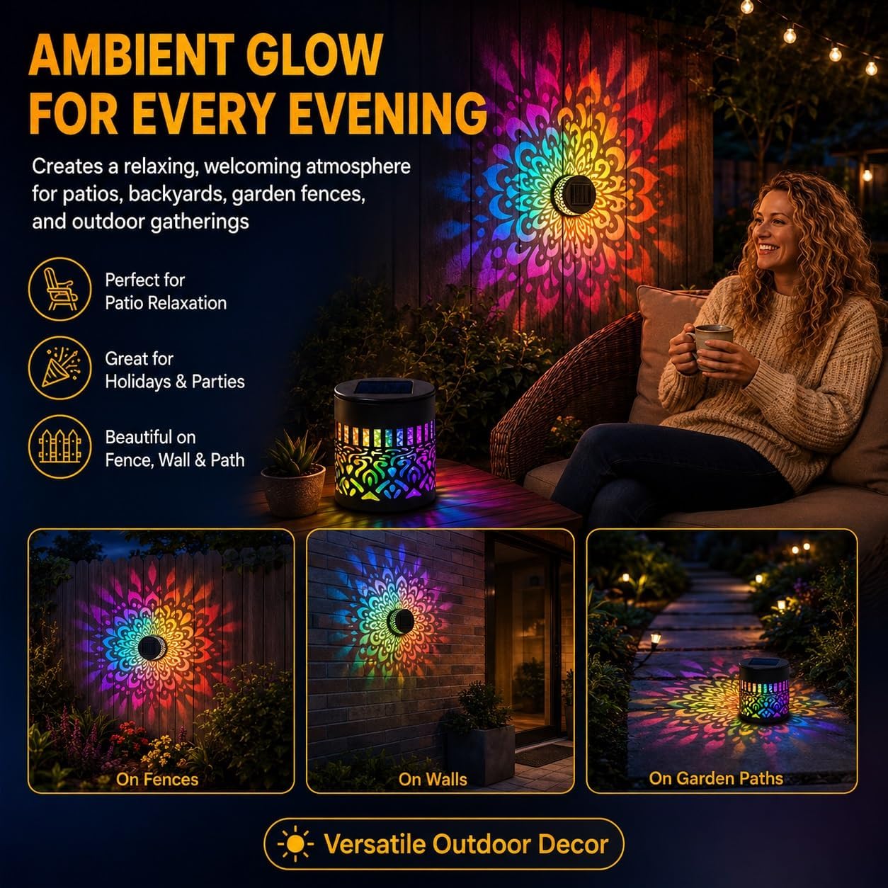 🎉 Buy a 2nd REBYIPO® Solar Mandala Projection Light Today & Get EXTRA 30% OFF! ✨🌙