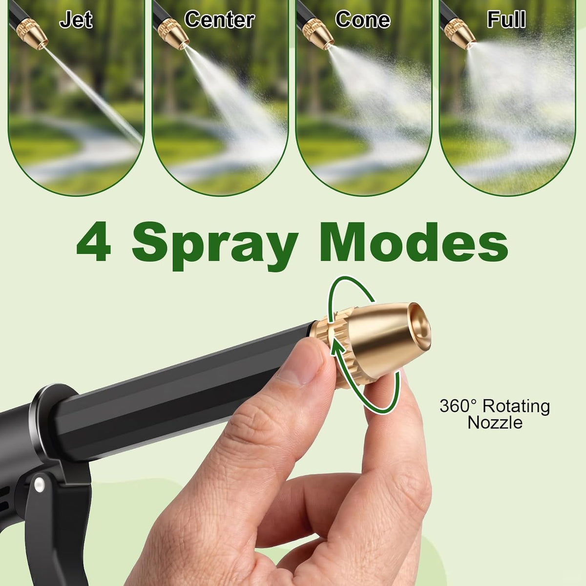 SVOZK® Portable High Pressure Water Sprayer, Adjustable Garden Hose Nozzle Sprayer, Car Washing & Maintenance Tool