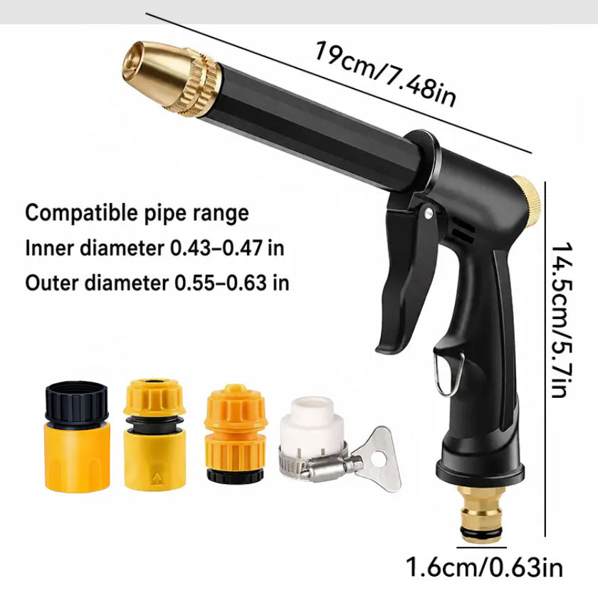 SVOZK® Portable High Pressure Water Sprayer, Adjustable Garden Hose Nozzle Sprayer, Car Washing & Maintenance Tool