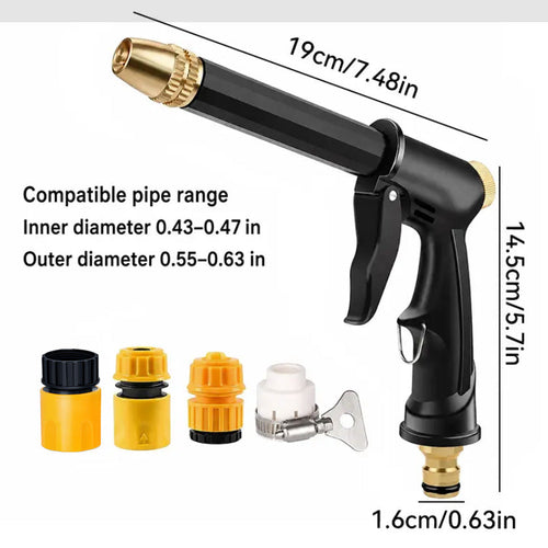 SVOZK® Portable High Pressure Water Sprayer, Adjustable Garden Hose Nozzle Sprayer, Car Washing & Maintenance Tool