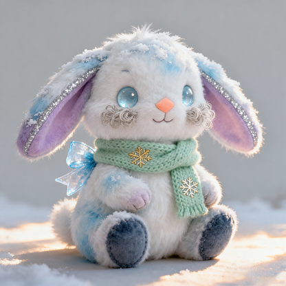 Winter Bunny Plush — “Snowglow Bunny”