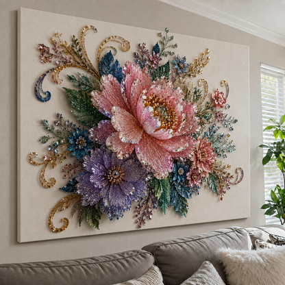 🔥 Save 50% by Ordering Today丨🌸 SVOZK® 3D Crystal Bloom Art Kit – Turn Flat Paintings Into Sparkling 3D Art 🎨