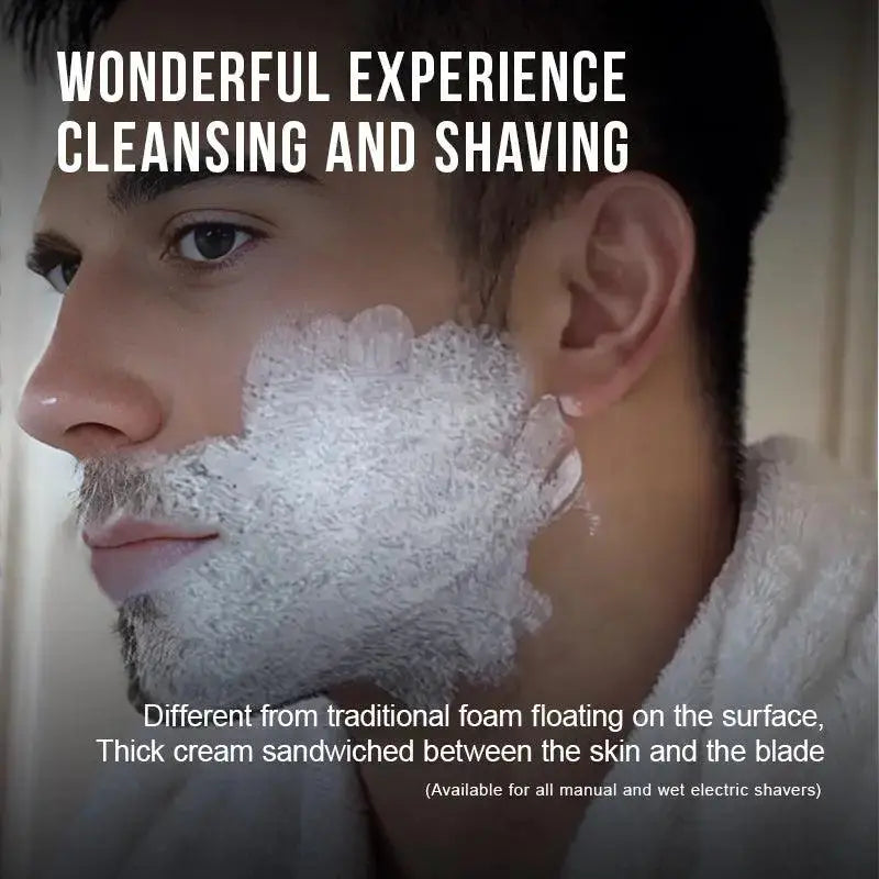 EDIJONAH® 2-in-1 Facial Cleansing shave stick | Softens Beard Roots Protects Skin Moisturizes Soothes Simple Convenient Travel Size Creamy Texture
