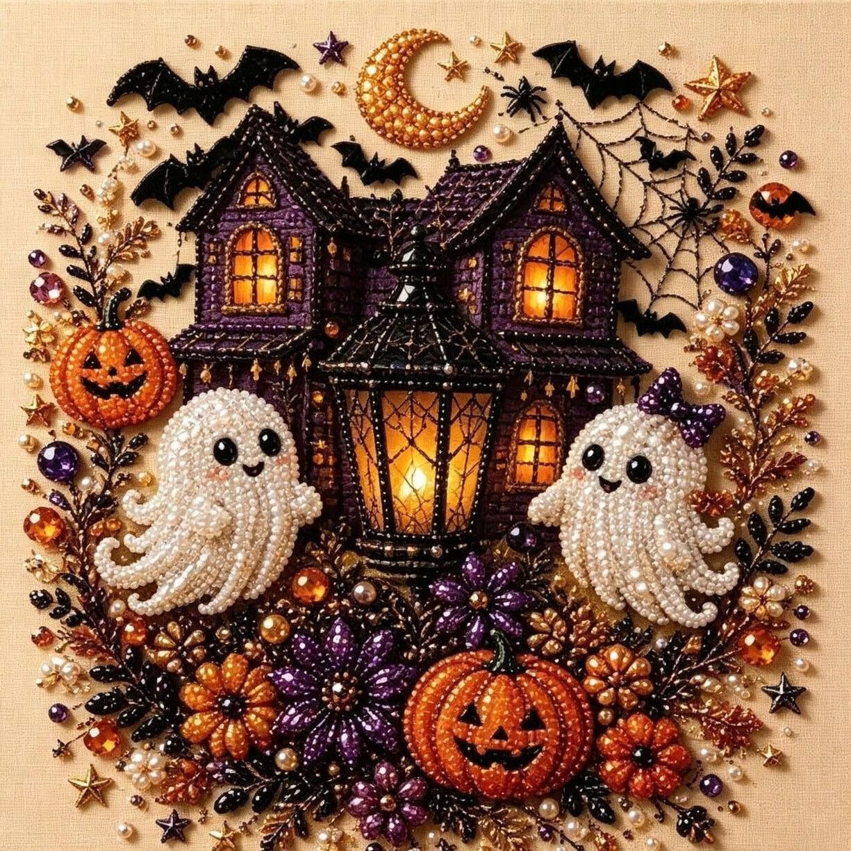 🔥 Last Day: 49% Off – SVOZK®👻✨ Halloween Bead Art DIY Kit – Turn tiny beads into cute yet spooky magic