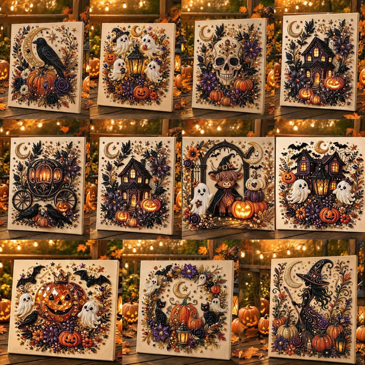 🔥 Last Day: 49% Off – SVOZK®👻✨ Halloween Bead Art DIY Kit – Turn tiny beads into cute yet spooky magic