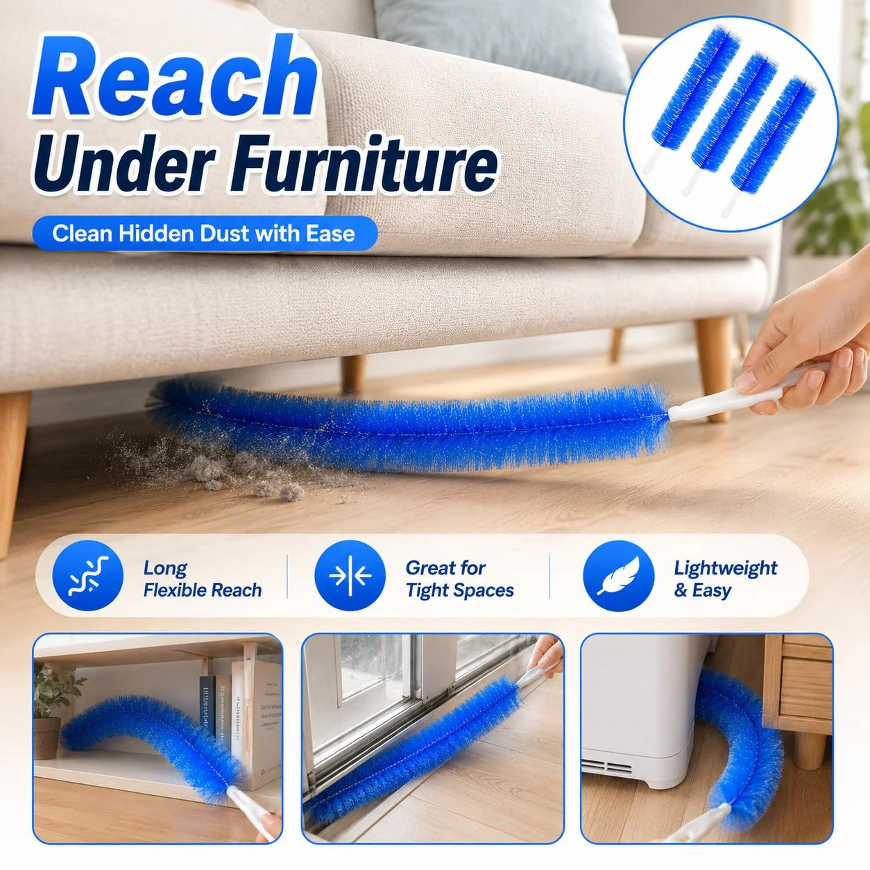 ✨ Add a 2nd Billhol® Flexible Ceiling & Fan Dust Magnet Today & Enjoy 50% OFF the Second One! 🧹