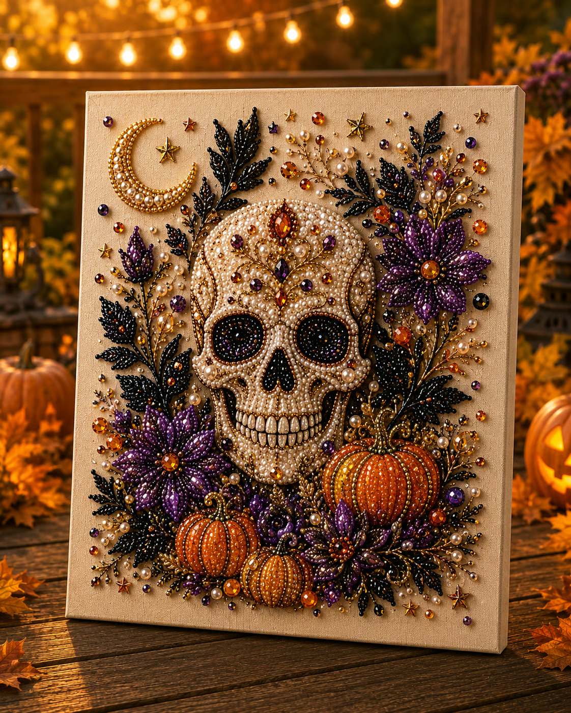 🔥 Last Day: 49% Off – SVOZK®👻✨ Halloween Bead Art DIY Kit – Turn tiny beads into cute yet spooky magic