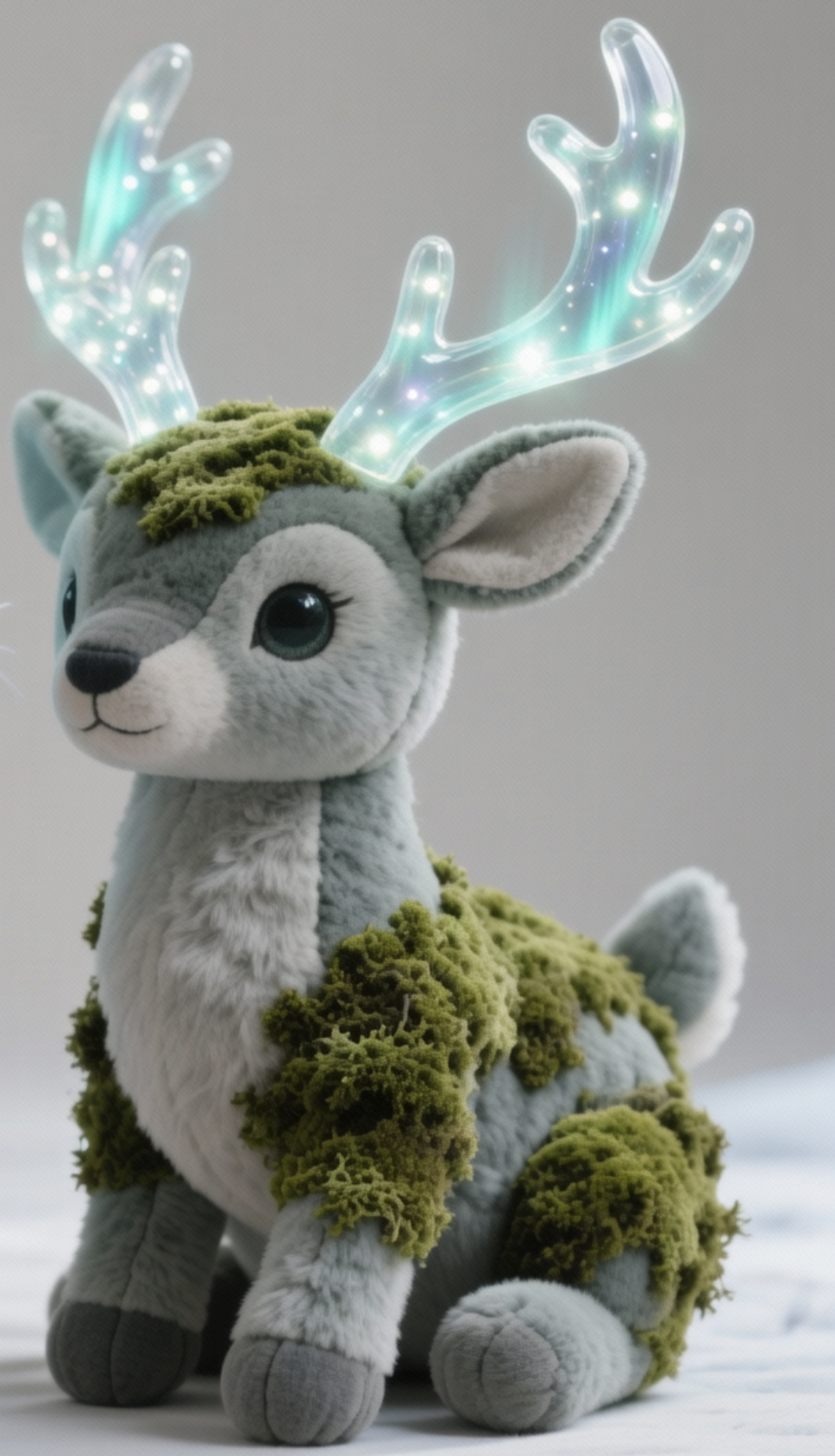 Plush Moss Deer — “Aurora Grove” (Collector Fantasy Plush)