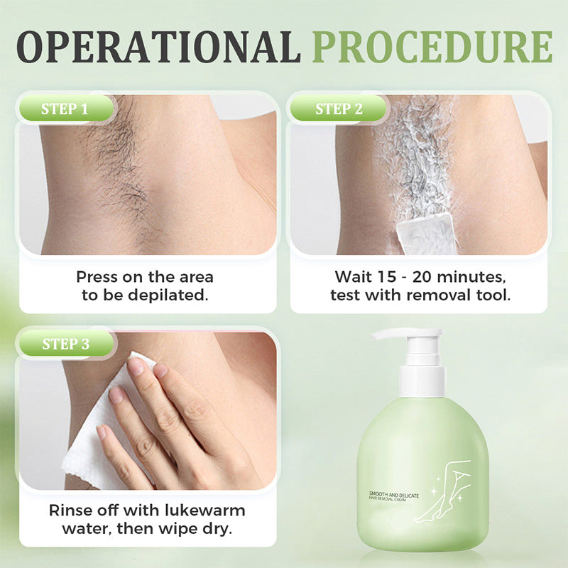 ⏳Hudros ® Limited-time 50% off⏰💥Large-size hair removal cream Gentle and non-irritating hair removal cream set (hair removal cream + razor)🎁