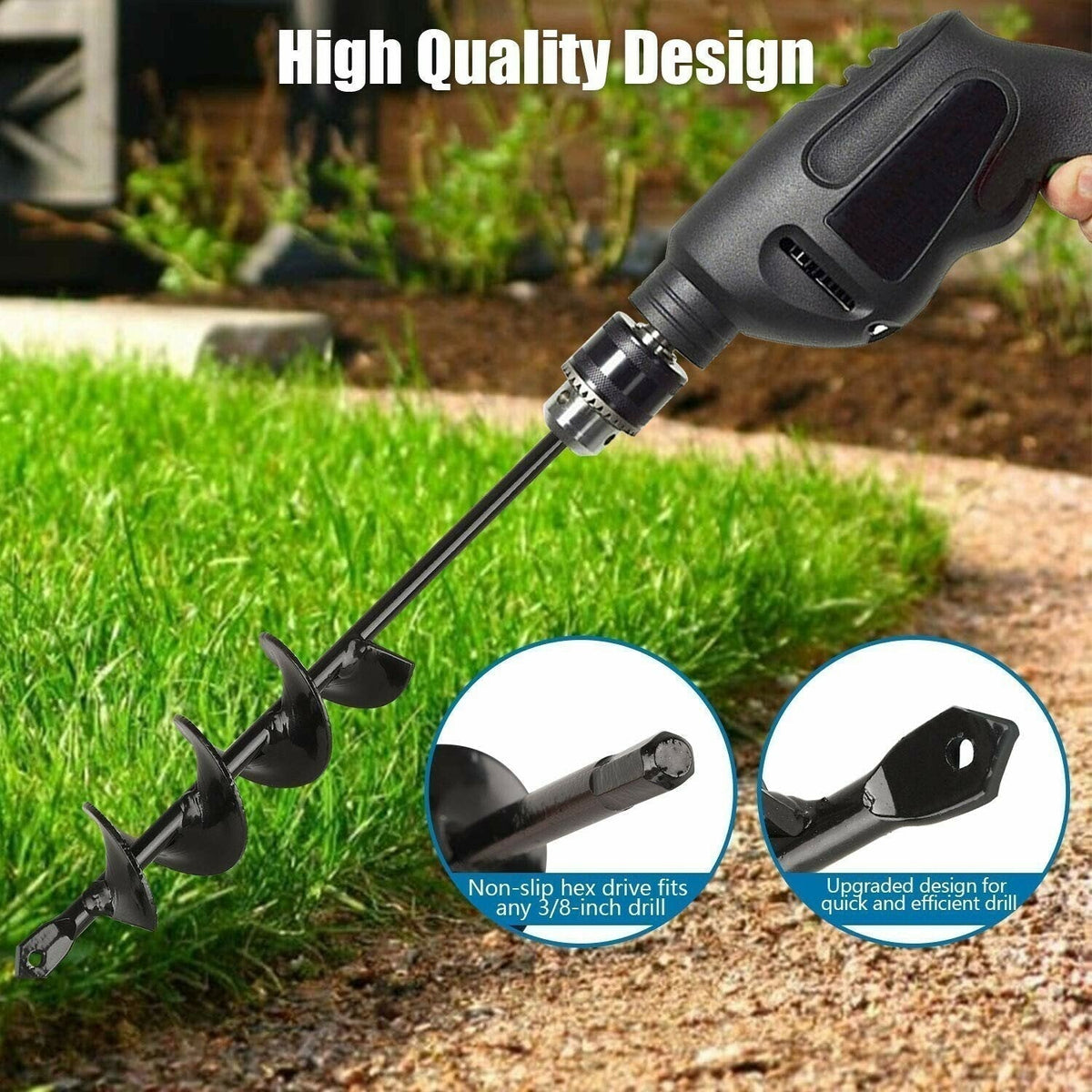 SVOZK® 🌞Fris De Lente In Met 50% Korting!Tuinboor Spiraalboor voor Boormachine – Snel en Moeiteloos Planten van Bloembollen en Zaailingen