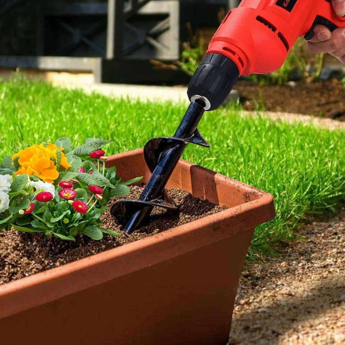 SVOZK® 🌞Fris De Lente In Met 50% Korting!Tuinboor Spiraalboor voor Boormachine – Snel en Moeiteloos Planten van Bloembollen en Zaailingen