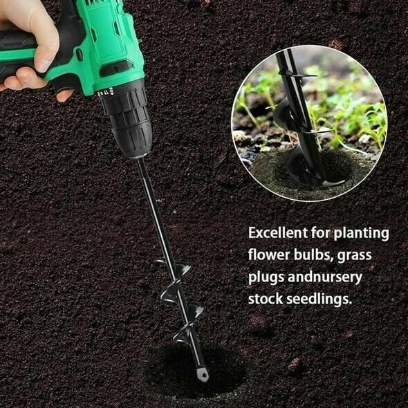 SVOZK® 🌞Fris De Lente In Met 50% Korting!Tuinboor Spiraalboor voor Boormachine – Snel en Moeiteloos Planten van Bloembollen en Zaailingen