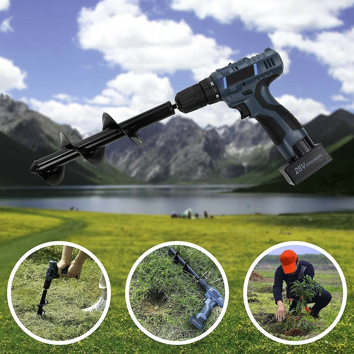 SVOZK® 🌞Fris De Lente In Met 50% Korting!Tuinboor Spiraalboor voor Boormachine – Snel en Moeiteloos Planten van Bloembollen en Zaailingen