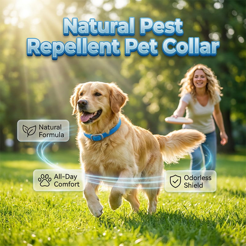 🥳2026 HOT SALE🐾 DOCTIA® Natural Essential Oil Pet Pest Repellent Collar – Long-Lasting Protection for Dogs & Cats