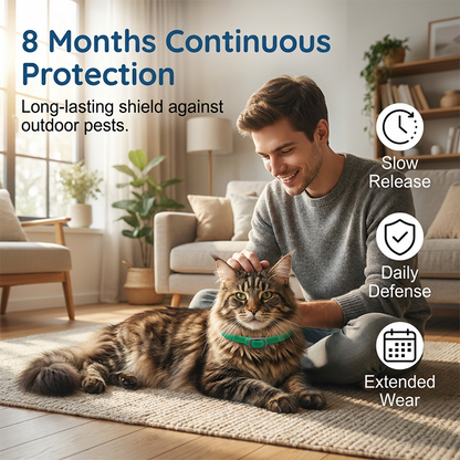 🥳2026 HOT SALE🐾 DOCTIA® Natural Essential Oil Pet Pest Repellent Collar – Long-Lasting Protection for Dogs & Cats