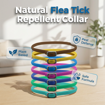 🥳2026 HOT SALE🐾 DOCTIA® Natural Essential Oil Pet Pest Repellent Collar – Long-Lasting Protection for Dogs & Cats