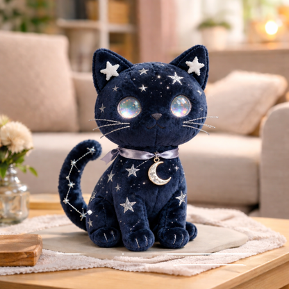 Starry Night Cat Plush “Luna Constellation Cat” (Celestial Edition)
